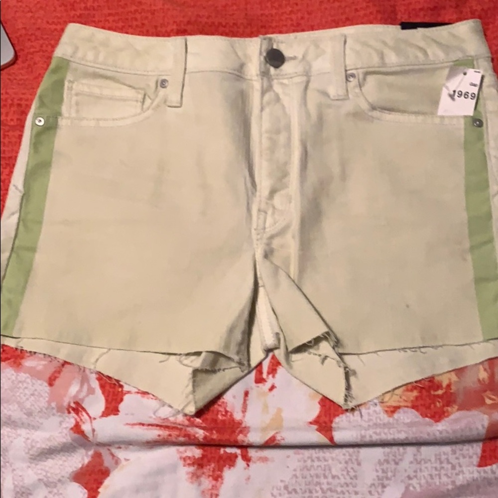 Gap light green jeans.